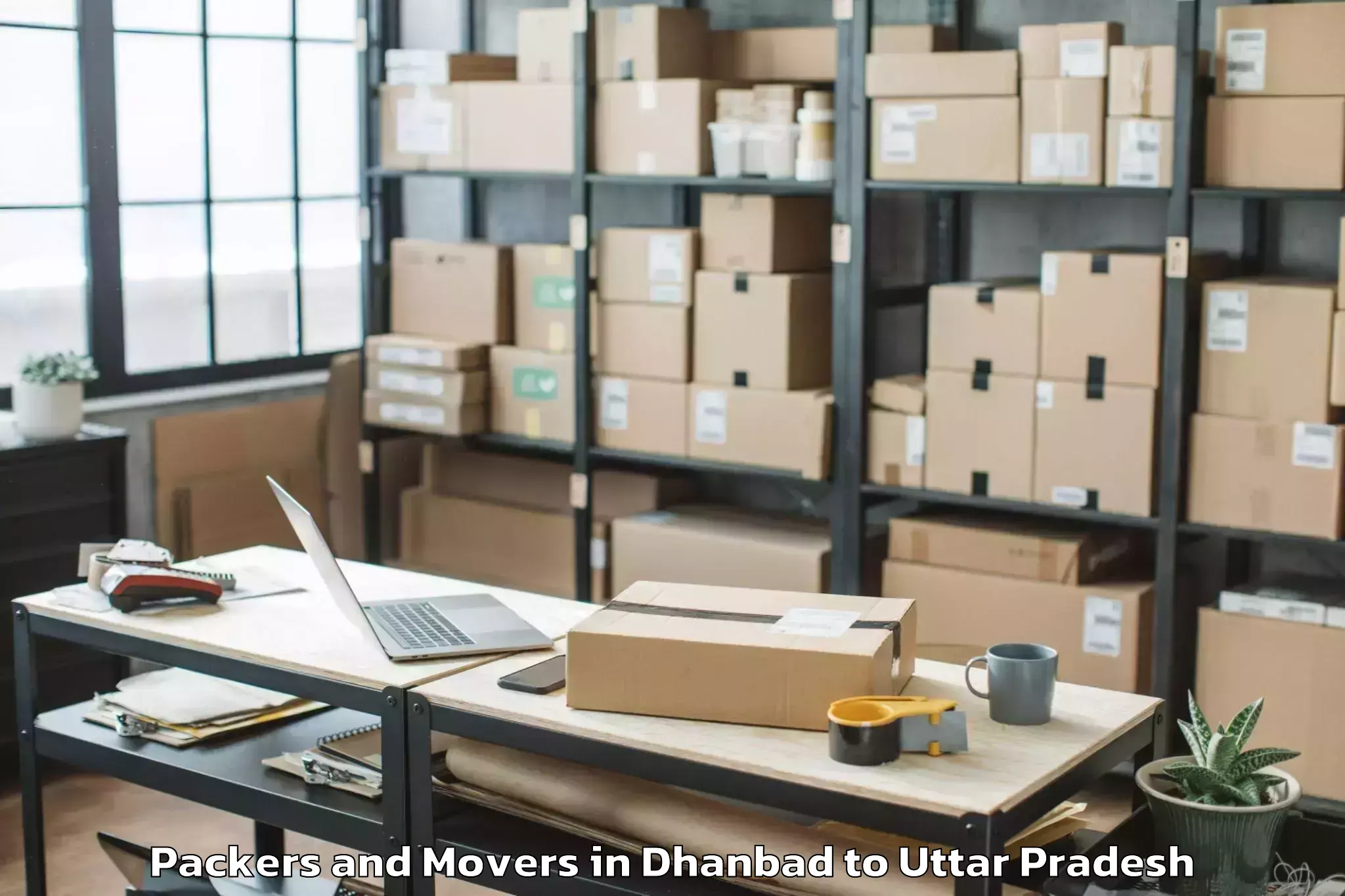 Affordable Dhanbad to Nakur Packers And Movers